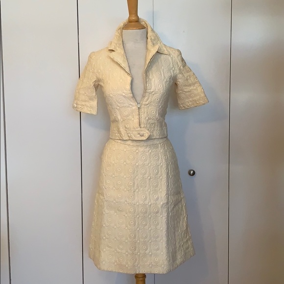 Vintage custom tailored patterned set - Picture 1 of 8